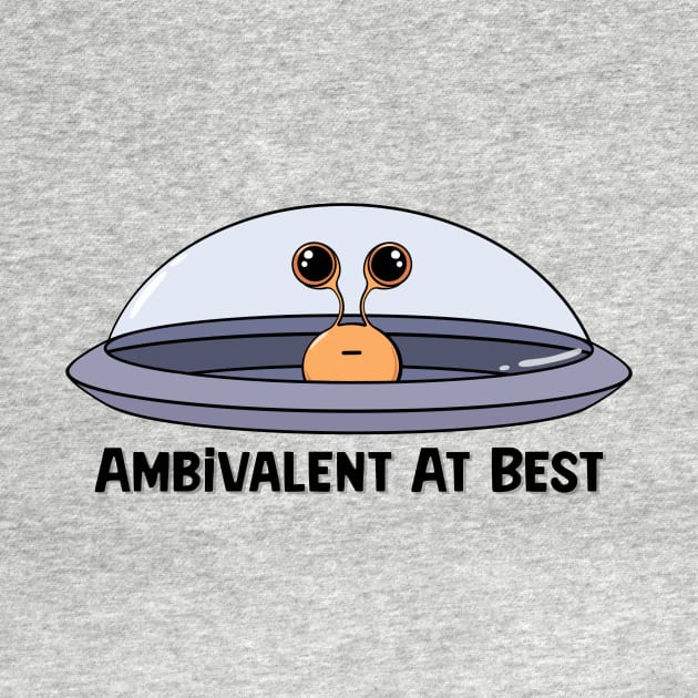 Ambivalent Alien And His UFO by SkullFern